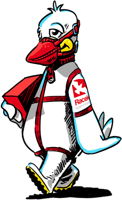 Kurýr Praha - racek s rouskou Kurýr Praha - racek s rouskou